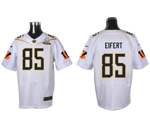 Nike Bengals #85 Tyler Eifert White 2016 Pro Bowl Men's Stitched NFL Elite Jersey - Click Image to Close